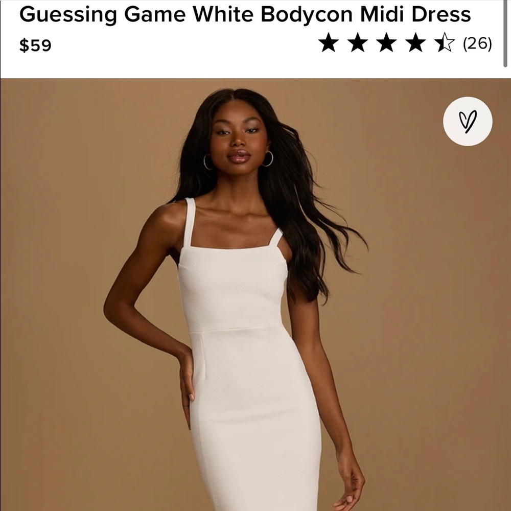 Lulus White MIDI Dress